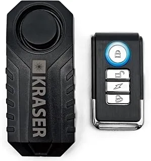 KRASER KR726 Alarma Bicicleta, Control Remoto, Sensor Movimiento 7 Niv