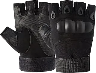 Guantes Tacticos, Guante sin Dedos Antideslizantes