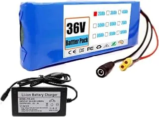 36V 20Ah Bateria para Bicicleta Electrica Batería De Alta Potencia, 10