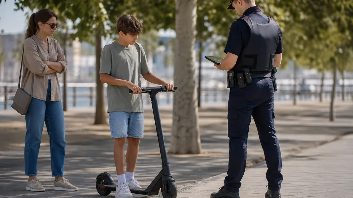 Patinete y menor de 15 años: la multa y si te lo quitan