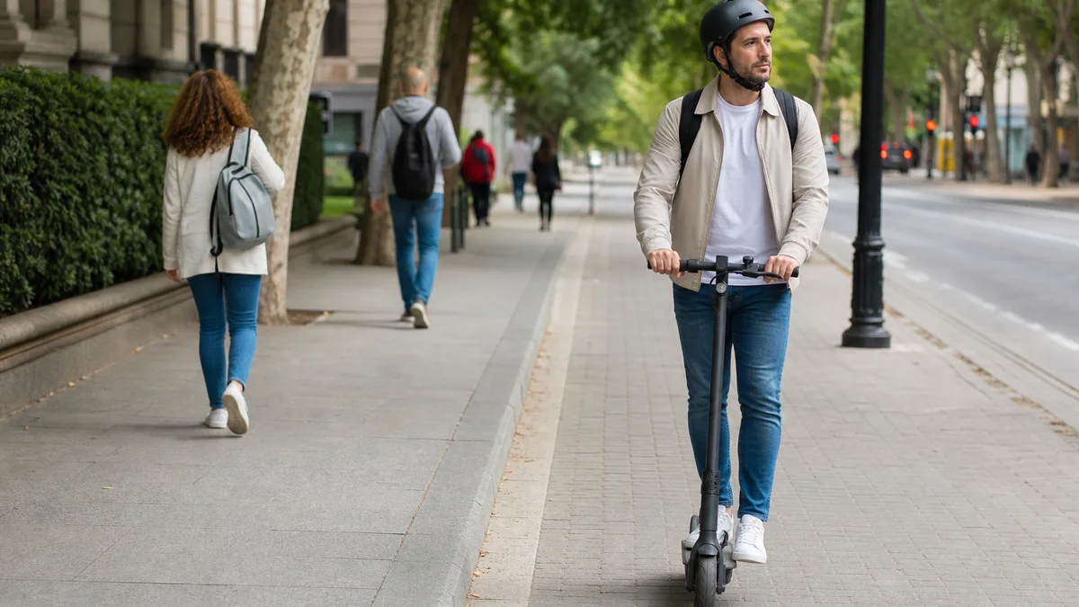 Patinete eléctrico por la acera: qué dice el nuevo reglamento
