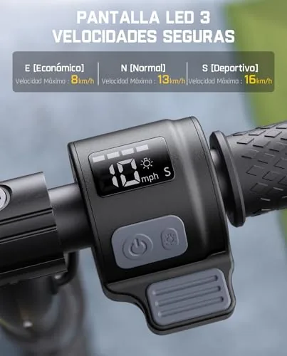 FanttikRide C9 Pro Patinete Eléctrico para Niños, 8/13/16 km