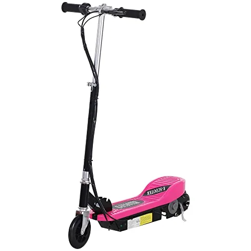 HOMCOM Patinete Eléctrico Plegable para Adolescentes 78x37x87-95cm