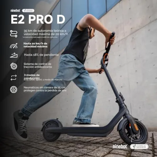 Segway-Ninebot Patinete eléctrico para viajeros con autoriza