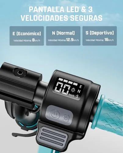 FanttikRide C9 Apex Patinete Electrico para Niños, Bluetooth