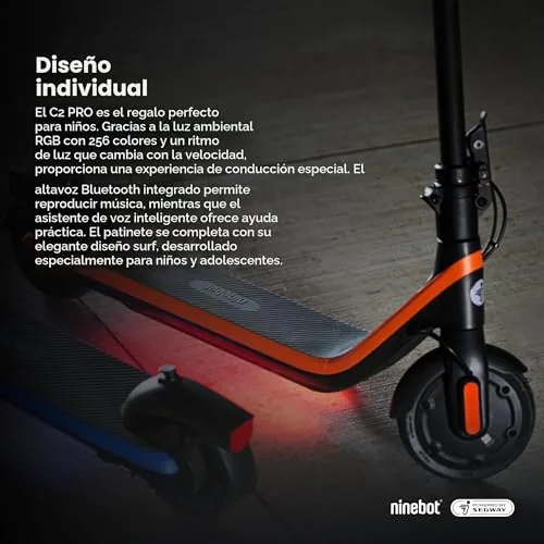 Segway-Ninebot C2 Pro E, Patinete Eléctrico para niños y Ado