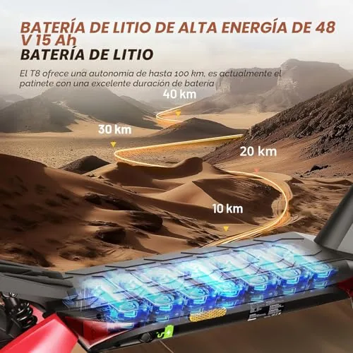Patinete E con permiso de circulación, alcance de 80 – 100 k
