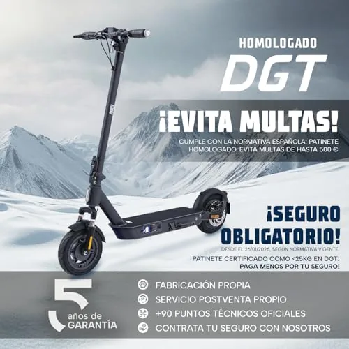 ZWHEEL ZFOX MAX | Patinete Eléctrico Adultos Homologado con