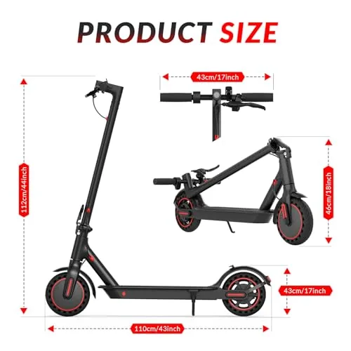 Patinete Eléctrico Plegable para Adultos con autonomía de 25