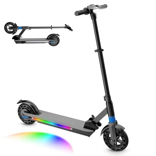 Patinete eléctrico para niños, plegable y de altura ajustable, para niños de 10 