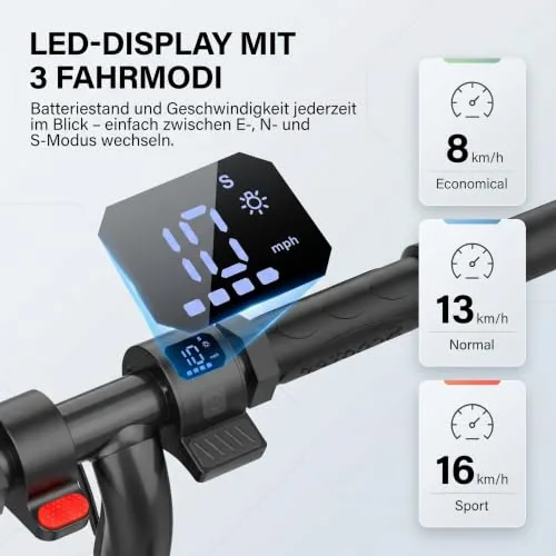 Caroma E5b Scooter eléctrico, Adultos Unisex