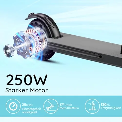 Patinete eléctrico para niños y adolescentes, motor de 150 W