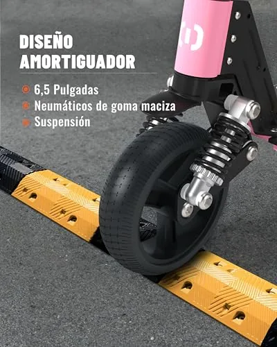 Patinete Eléctrico para Niños, Plegable 6-12 Años, Patinete