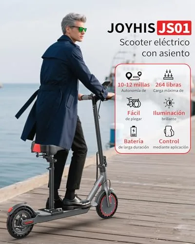 Patinete Eléctrico Adultos, Scooter Electrico Plegable,Rueda