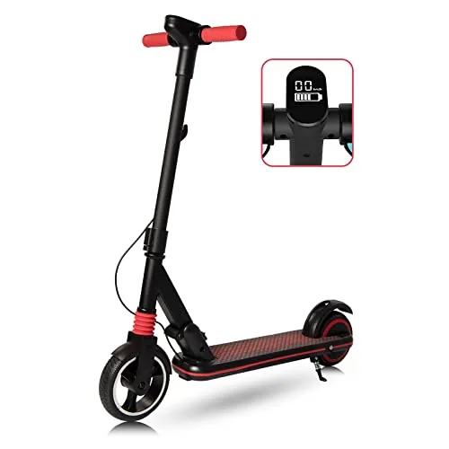 Patinete Eléctrico Niños de 6-12 años de Edad con Pantalla LED, Motor de 130W,co