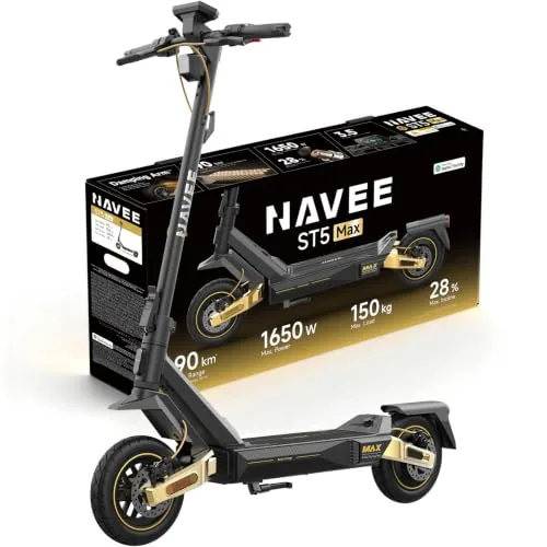 NAVEE S Serie Patinete Eléctrico Adultos Homologado DGT, Autonomía 60-90km, Abso