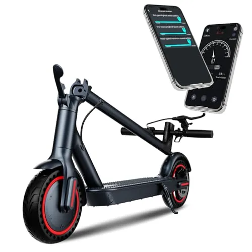 Patinete Eléctrico Adulto Ultraligero Plegable, Motor 250W-500W, Autonomía 30KM 