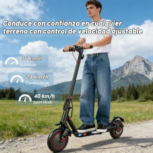 Patinete Eléctrico, 30 km Autonomía, Batería 36V 10.4Ah, Dob
