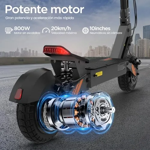 Yadea G10 Patinete Eléctrico para Adultos, Autonomía 50-70 k