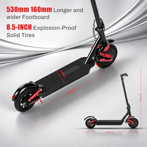 HX D06 Patinete Eléctrico para Adultos Plegable, Motor de 50