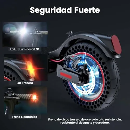 iScooter 10" Patinete Eléctrico Adultos Homologado DGT, 500W
