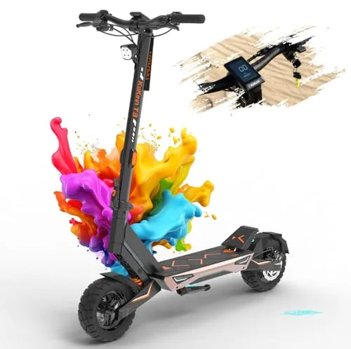 KuKirin T3 Patinete Electrico Adultos, Patinete Eléctrico Todoterreno 10”, Motor