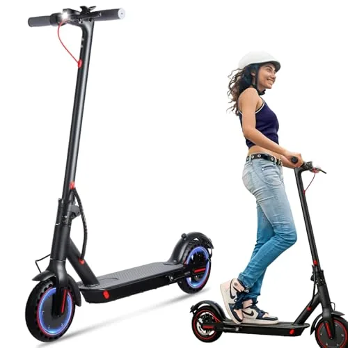 Patinete Eléctrico Adultos 8.5" Antipinchazos, Motor 350W, 25km/h Limitado, Auto