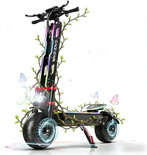 Patinete Eléctrico Todoterreno para Adultos, Doble Motor 2×3500W, Batería 60V 38