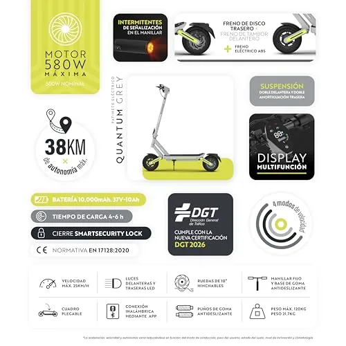 OLSSON Quantum Patinete Eléctrico Adultos Homologado DGT - 3