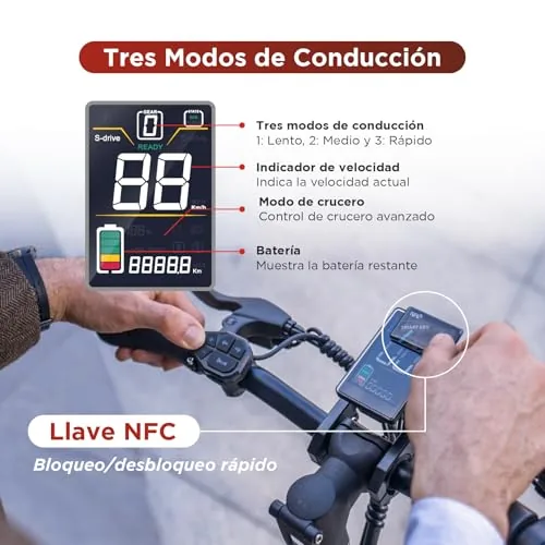JOYOR C10 DGT Patinete Electrico Adultos - Motor de 500W Aut