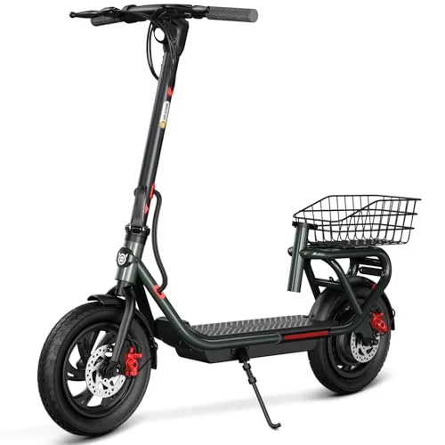 SISIGAD Scooter eléctrico 12 Pulgadas Pasos eléctricos Adultos Plegable E Step c