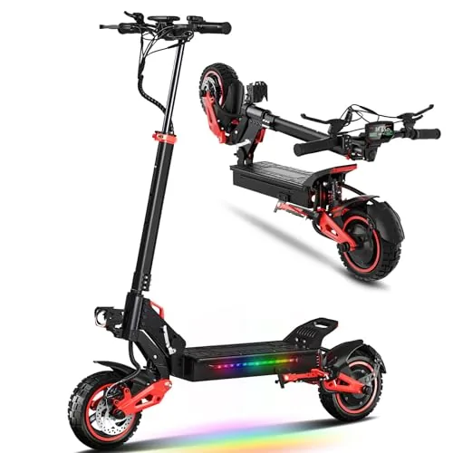 Patinete Eléctrico Adulto Plegable 11” Off-Road, Autonomía 50-55KM, Velocidad Má