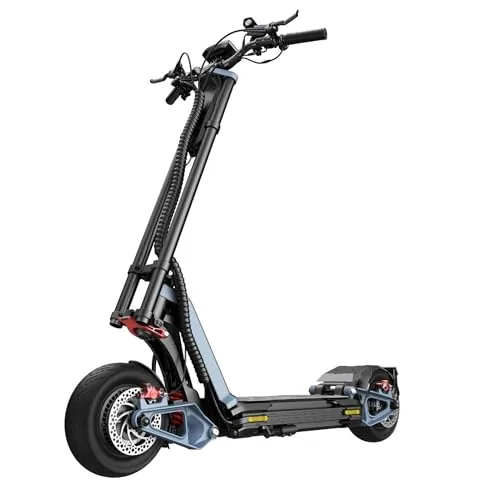 Patinete eléctrico Inmotion RS Blue Casper, Doble Motor de 2000 W, autonomía de 