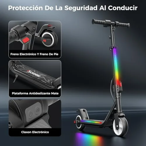 iScooter IK3MAX - Patinete eléctrico Infantil de 6,5 Pulgada
