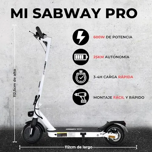 Patinete Eléctrico Adulto Homologado DGT - Neumáticos Antipi