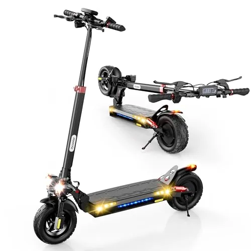 iScooter Patinete eléctrico para Cualquier Terreno, 800 W, batería de 48 V, 15,6