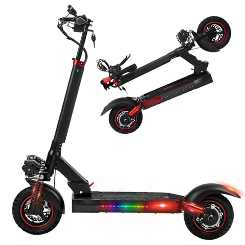 Patinete Eléctrico Adultos 10" Off Road, Plegable con Batería 48V 15Ah Autonomía