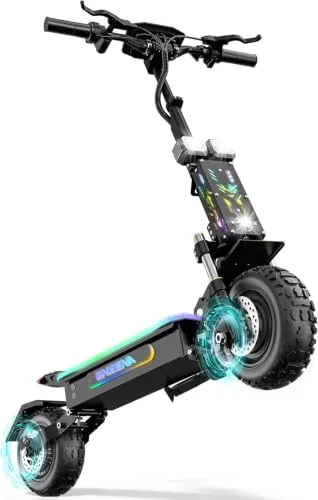 Patinete Eléctrico Todoterreno para Adultos, Scooter Eléctrico, Doble Motor 2×28