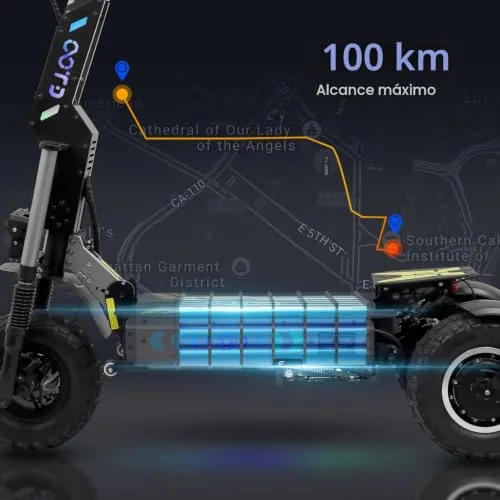 Rayi T30 - Patinete eléctrico para adulto, potente, batería