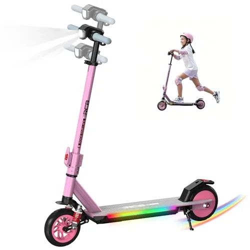 R12 MAX Patinete Eléctrico Niño 6-12 años, Scooter con Motor 150W, 3 Velocidades