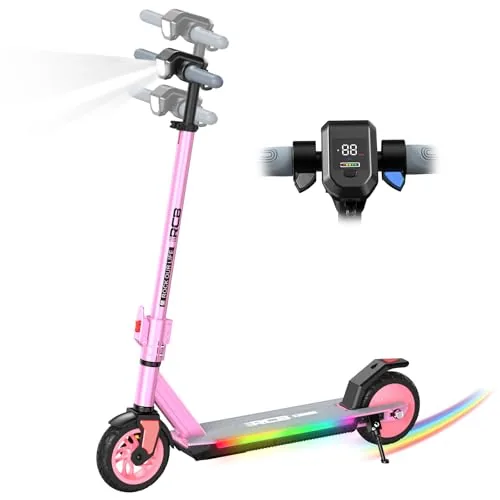 R12 Pro Patinete Eléctrico Niño 6-12 años, Scooter 150W, 3 Velocidades, 18km/h, 