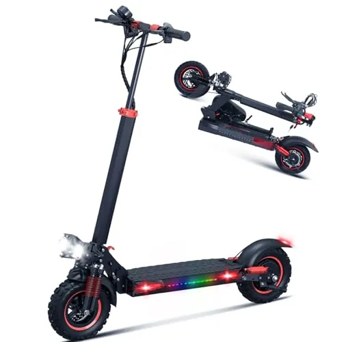Patinete Eléctrico Adulto 1200W Potente, Ruedas Off-Road 11", Batería 48V 18Ah, 