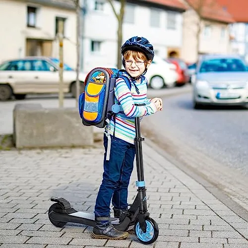 HOMCOM Patinete Eléctrico para Niños de +6 Años Scooter Eléc