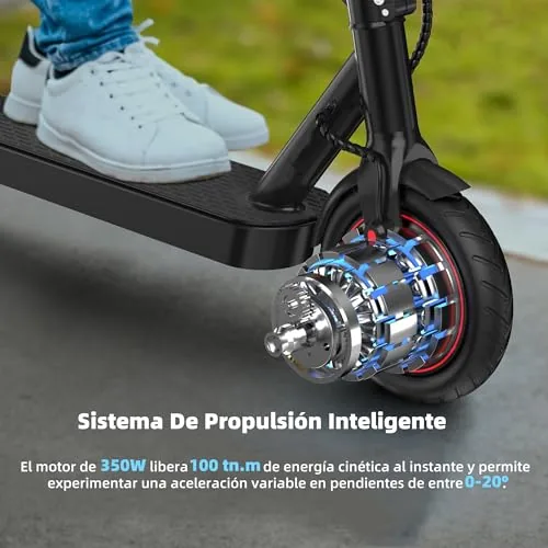 iScooter 8.5" Patinete Electrico Plegable para Adolescentes