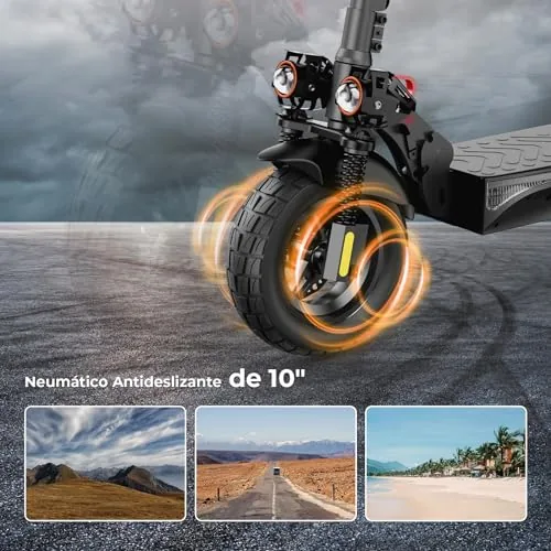 iScooter IX4 Patinete Eléctrico Adultos Todoterreno 10'', Ba