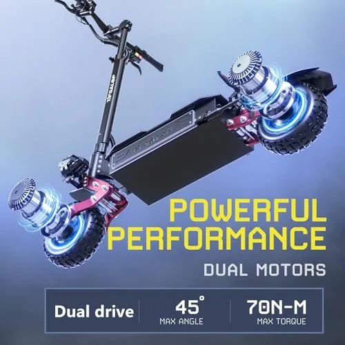 Patinete eléctrico CL8, Doble Motor, batería de 60 V y 33 Ah