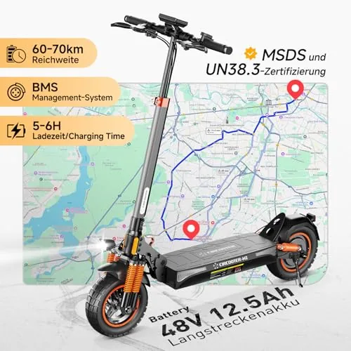CIRCOOTER M2 E - Patinete eléctrico de 10" Todoterreno - Aut