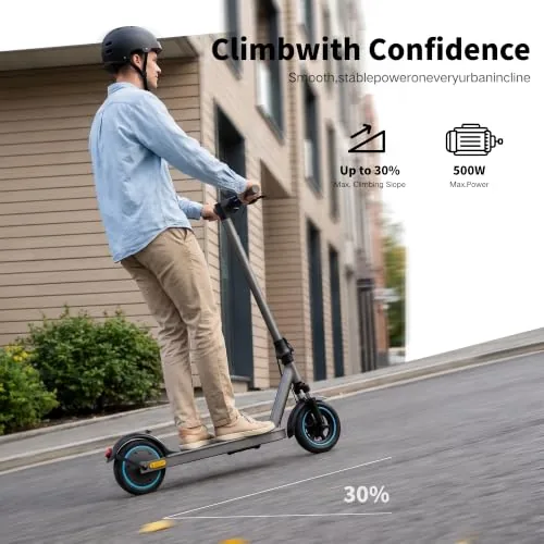 QnQ - Patinete eléctrico para adulto, ultra ligero, duración