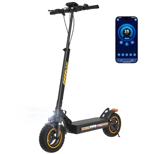 W9 - Patinete eléctrico todoterreno de 500 W, 6/10/15/25 km/h, 40 km de autonomía, 4 suspe