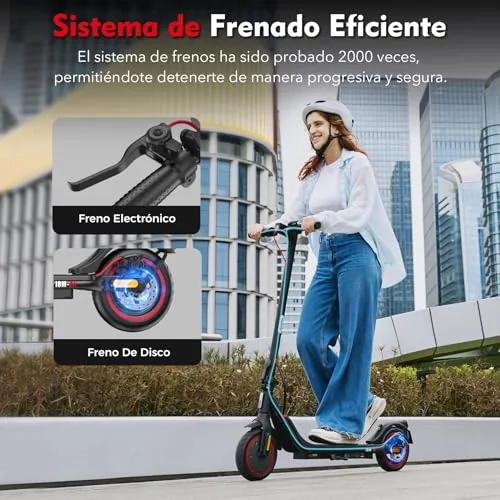 iScooter 8.5" Patinete Eléctrico Adultos Homologado DGT, 350